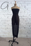 Marc le bihan gown tube top dress 21940-E21 BLACK